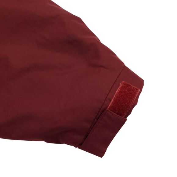 Port Authority Jacket Mens Small Burgundy Full Zip Lined Nylon Preppy University - Picture 6 of 12